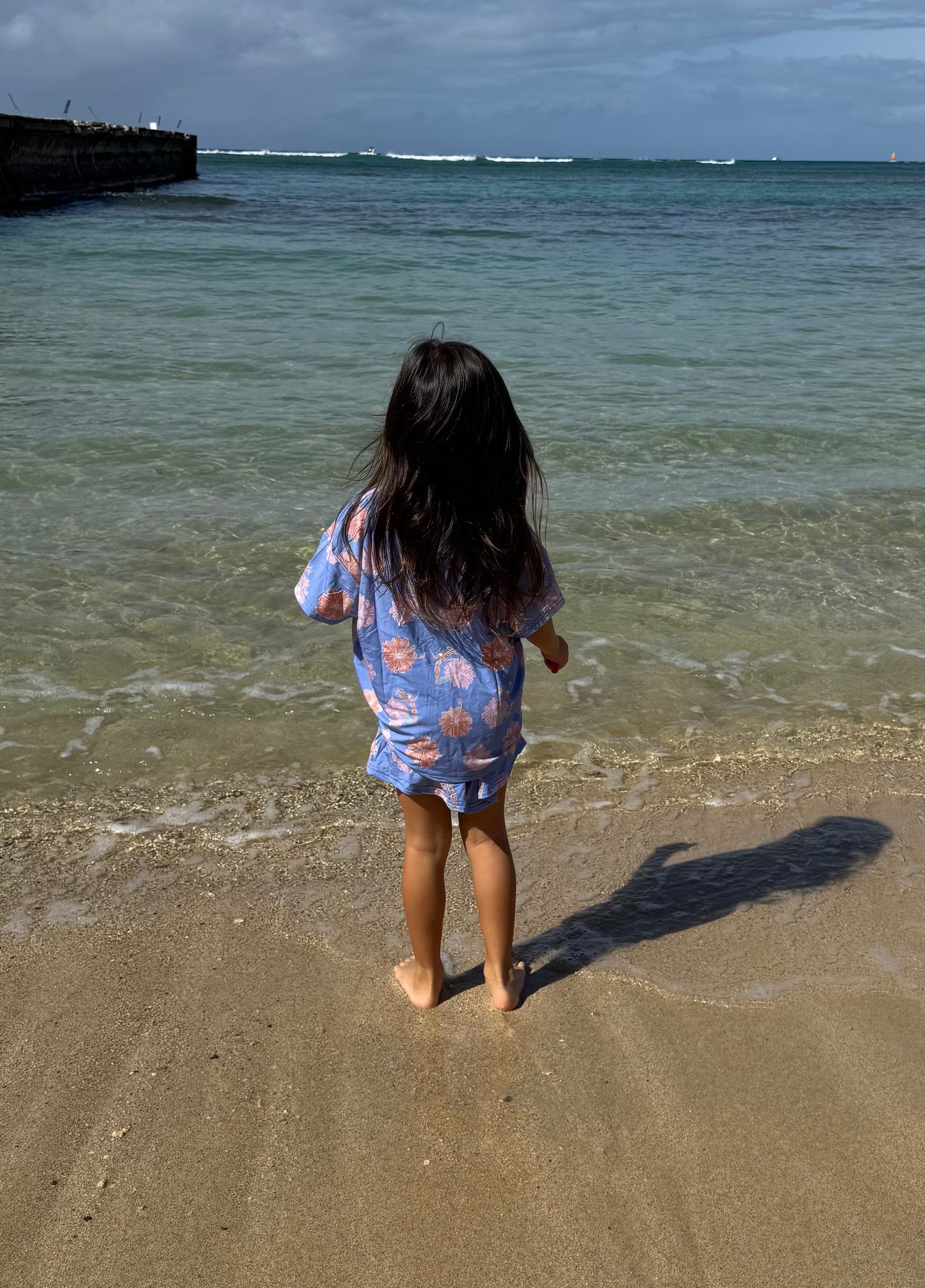 Girl's Hibiscus Surf Lounge Set by Small and Simple Things