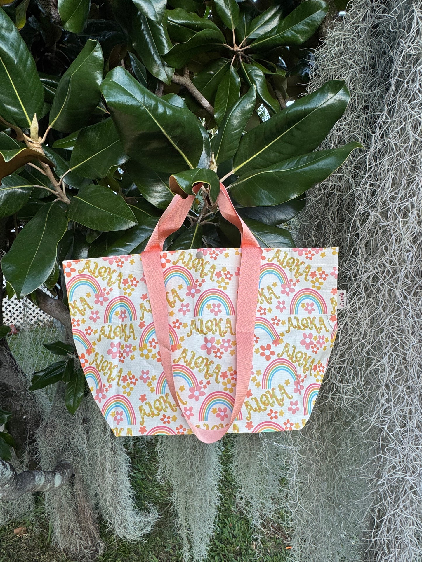Liʻi Tote- Rainbow Aloha