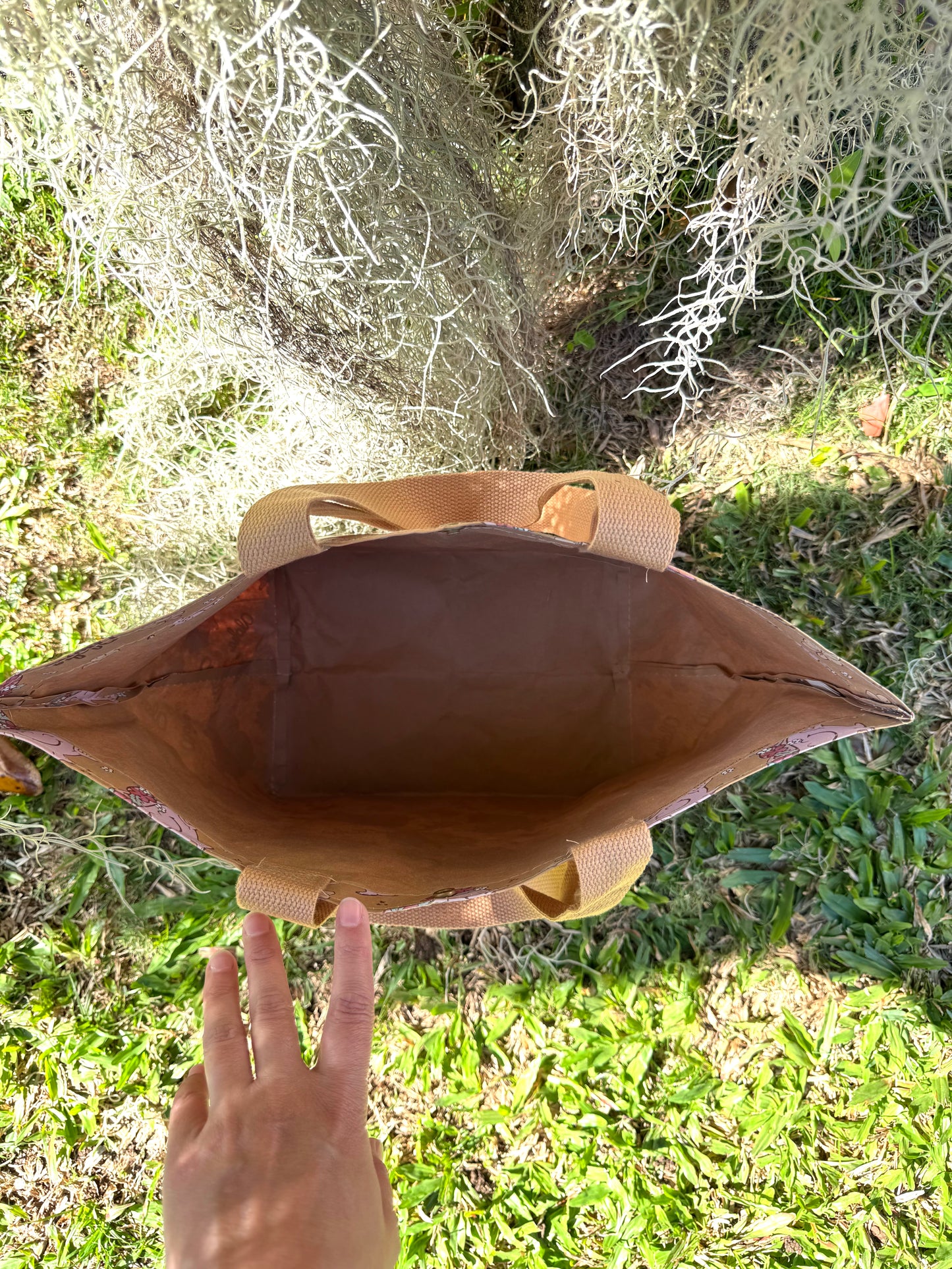 Kraft Paper Li‘i Tote- Rainbow Aloha