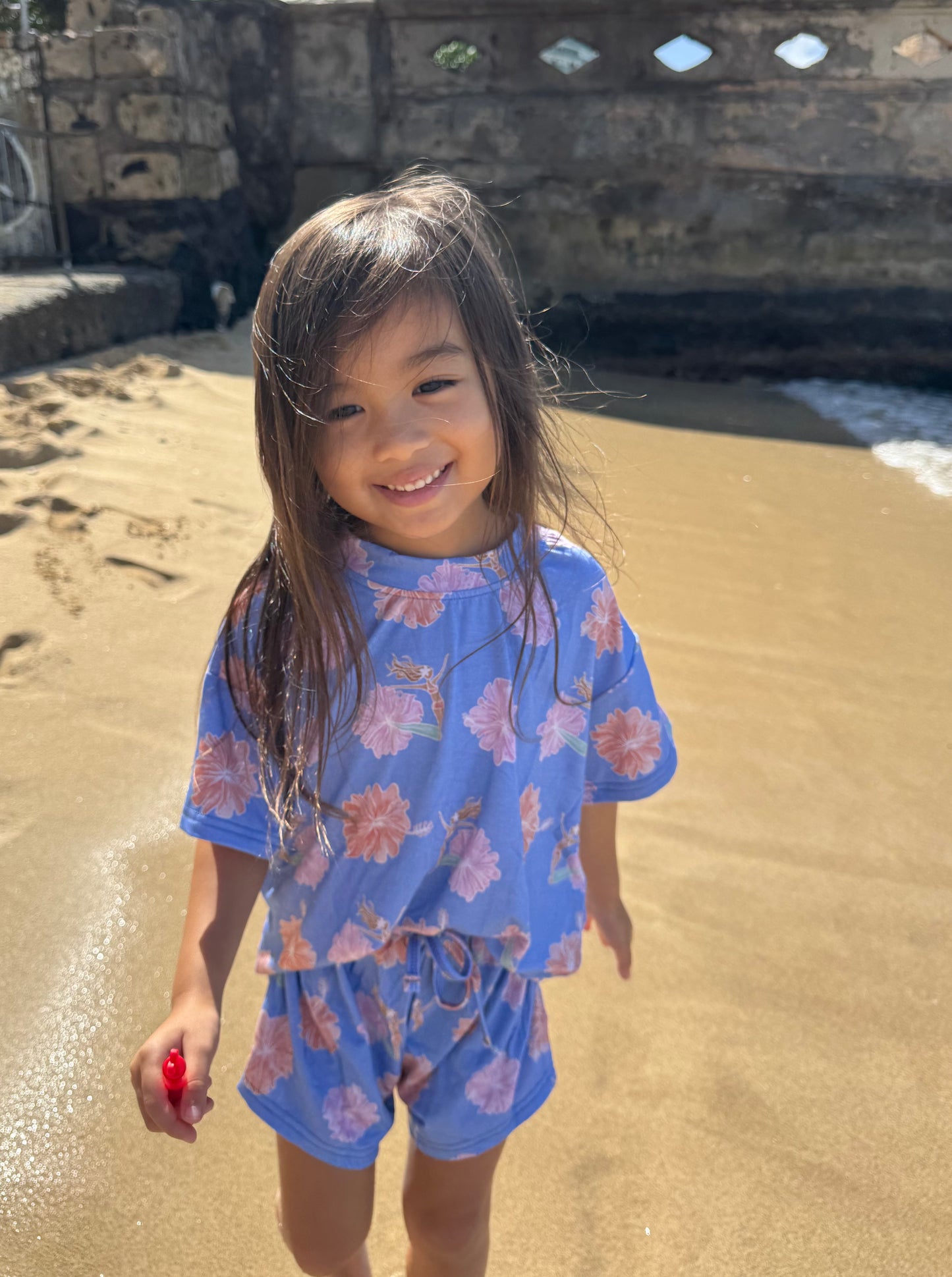 Girl's Hibiscus Surf Lounge Set by Small and Simple Things