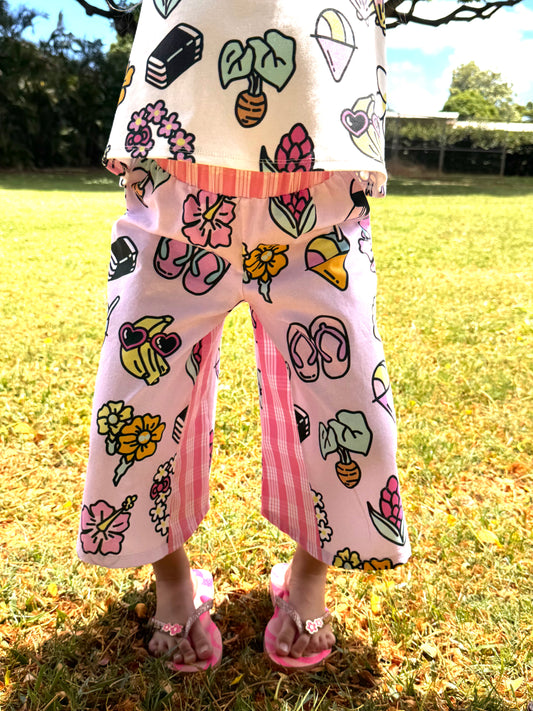 Li‘i Wide Leg Crop Pants