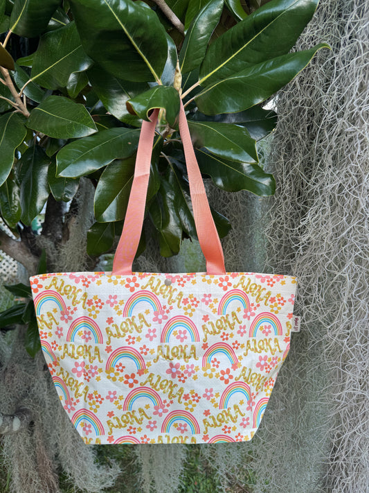 Liʻi Tote- Rainbow Aloha