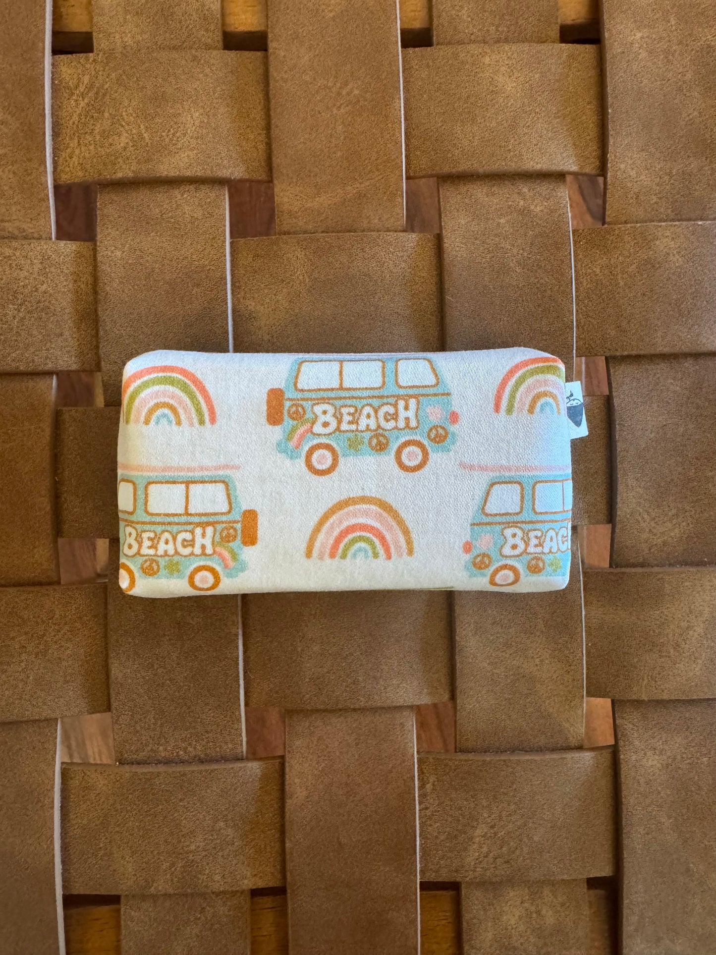 Pocket Tissue Holder- Pastel Beach Van