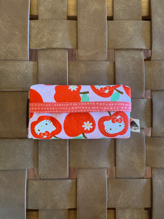 Pocket Tissue Holder- Kitty Apple