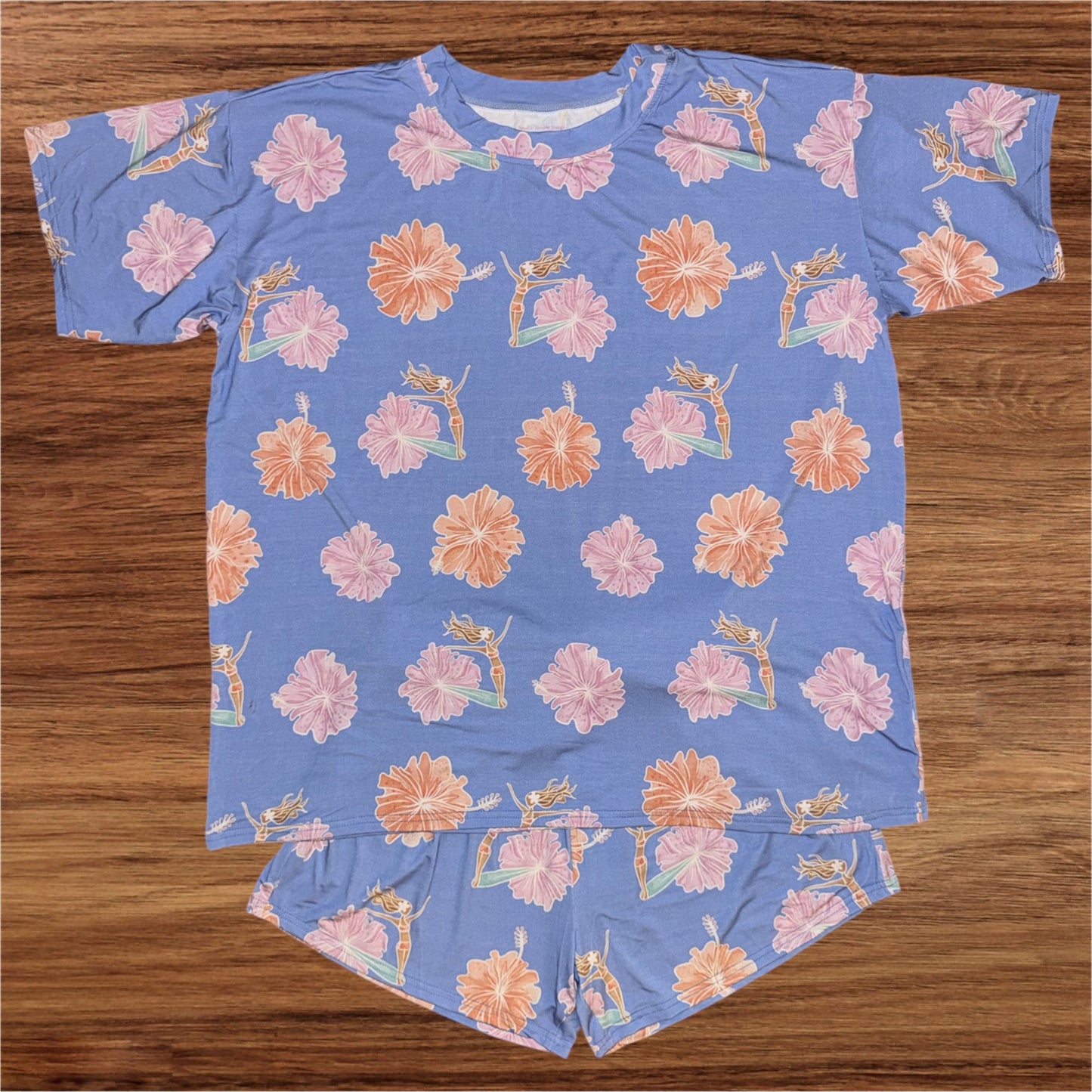 Women's Hibiscus Surf Lounge Set by Small and Simple Things