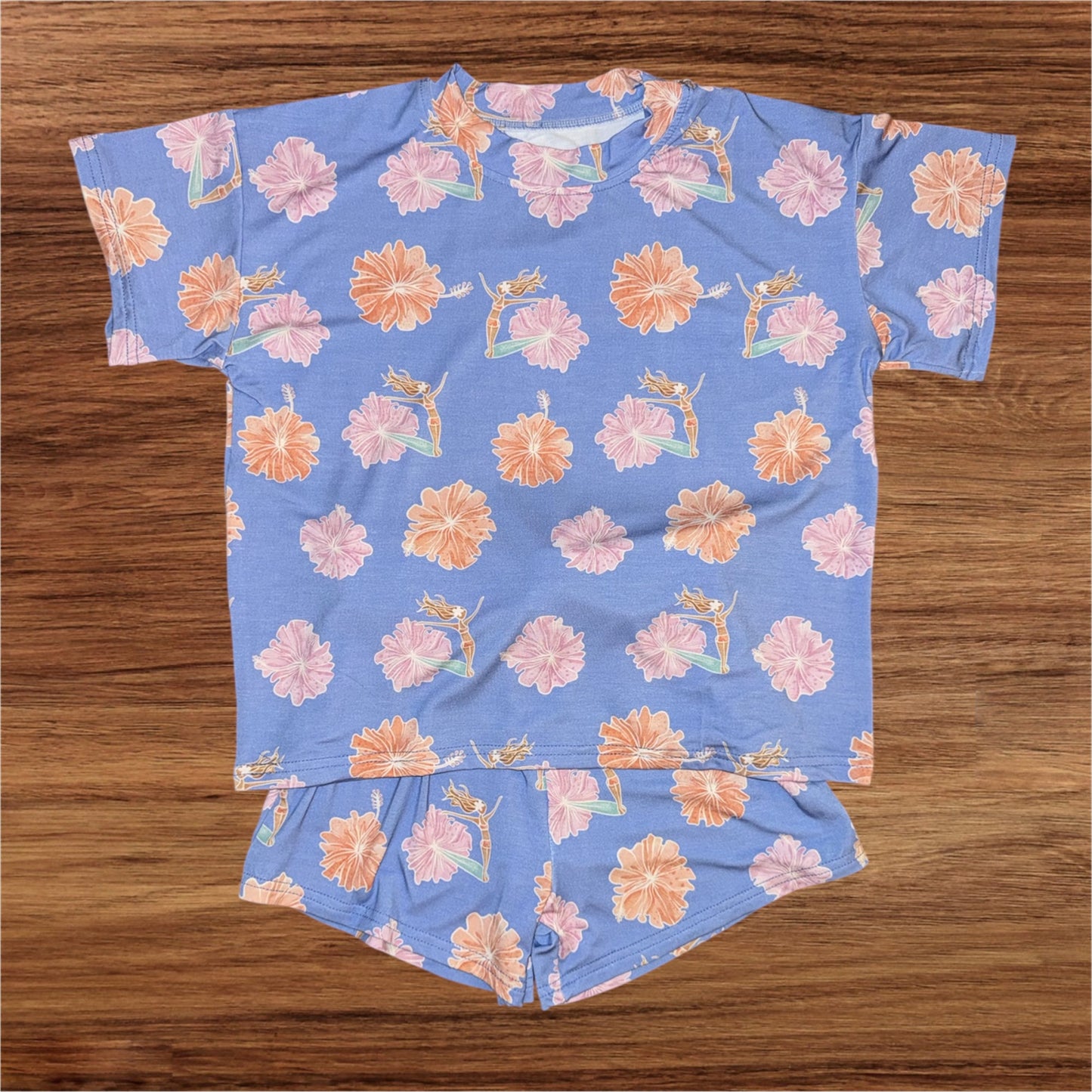 Girl's Hibiscus Surf Lounge Set by Small and Simple Things